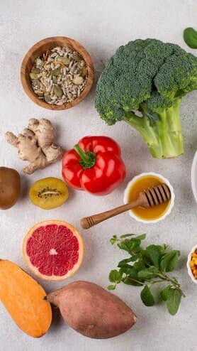 Fruits and vegetables to fight iron deficiency