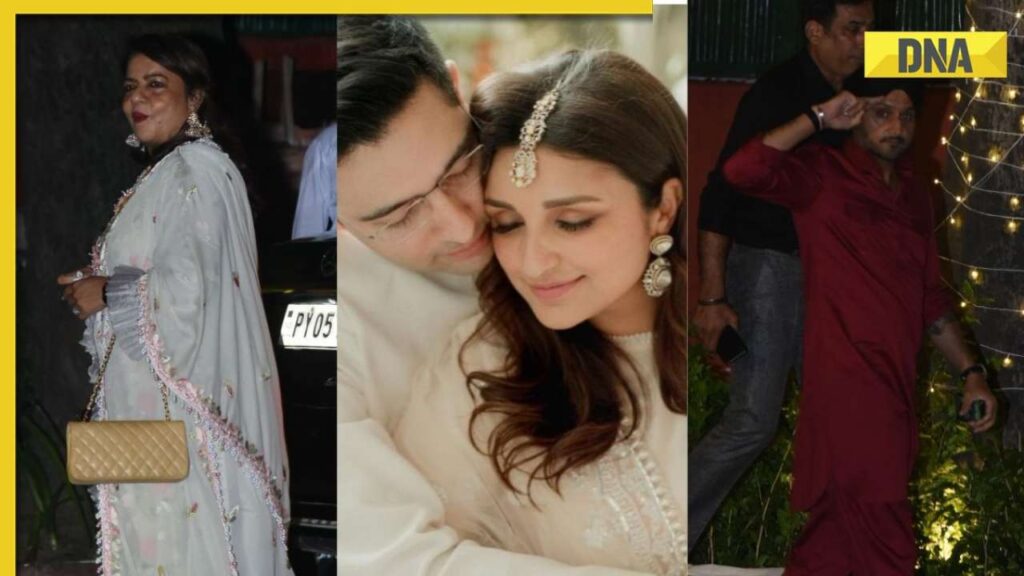 In pics: Madhu Chopra, Harbhajan Singh, Siddharth Chopra attend Parineeti Chopra-Raghav Chadha’s pre-wedding celebration In pics: Madhu Chopra, Harbhajan Singh, Siddharth Chopra attend Parineeti Chopra-Raghav Chadha’s pre-wedding celebration