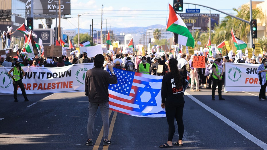 Anti-Israel protesters disrupt Black Friday shopping to call for Palestinian uprising: ‘Intifada revolution’ Anti-Israel protesters disrupt Black Friday shopping to call for Palestinian uprising: ‘Intifada revolution’