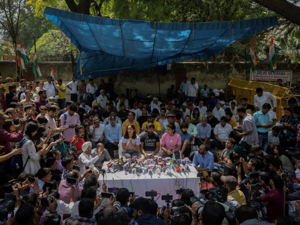 India suspends newly-elected wrestling body after top athletes protest