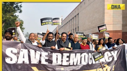 ‘Whatever is happening is wrong for…’: INDIA bloc’s stage protest against MP suspension ‘Whatever is happening is wrong for…’: INDIA bloc’s stage protest against MP suspension