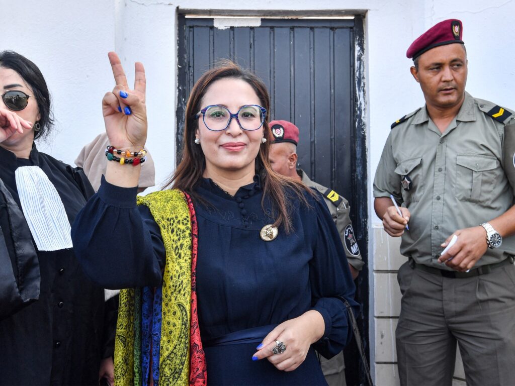 Tunisian opposition leader Chaima Issa gets suspended jail term