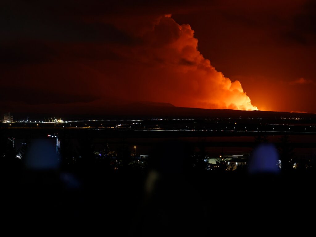 Iceland volcano erupts weeks after thousands evacuated from nearby town