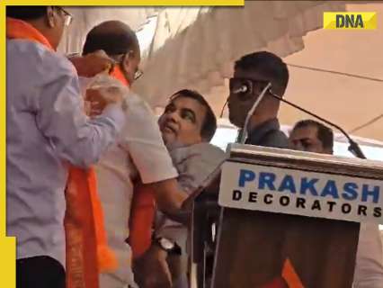 Watch: Union minister Nitin Gadkari faints during campaign rally in Maharashtra’s Yavatmal, video surfaces