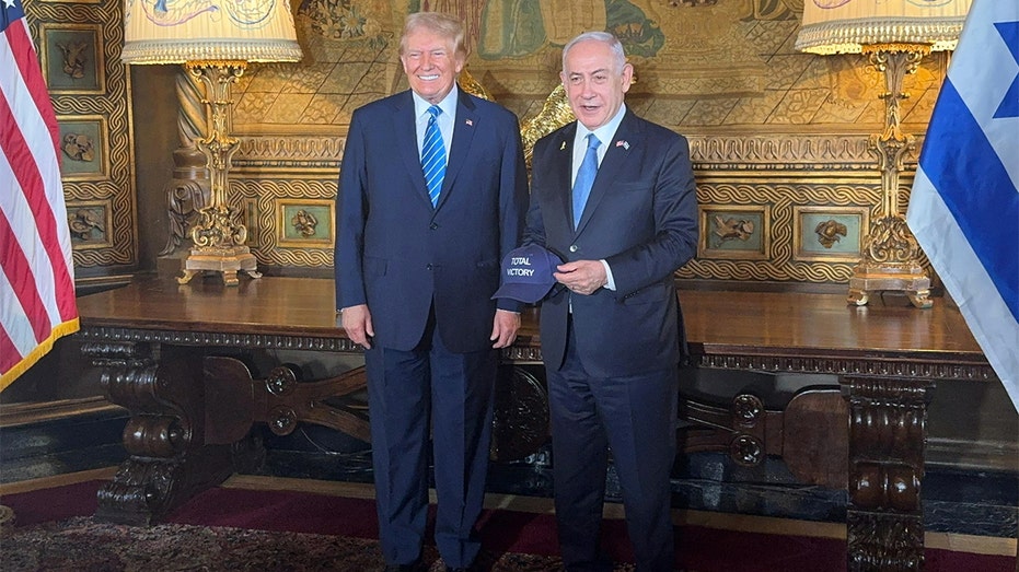 Trump greets Netanyahu at Mar-a-Lago, says World War III could happen if Harris wins Trump greets Netanyahu at Mar-a-Lago, says World War III could happen if Harris wins