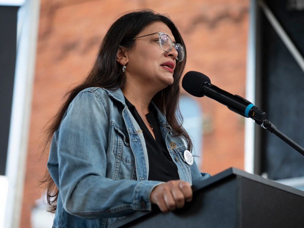US lawmaker Rashida Tlaib slams racist image of her with exploding pager