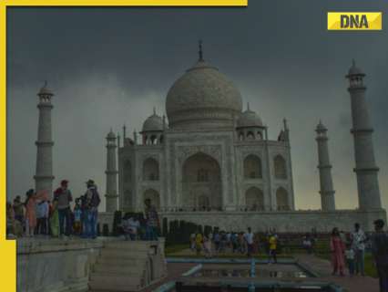 Water leakage in main dome of Taj Mahal due to rain, ASI claims… Water leakage in main dome of Taj Mahal due to rain, ASI claims…