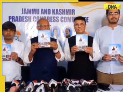 Congress releases manifesto for J-K polls, promises Rs 4000 to…