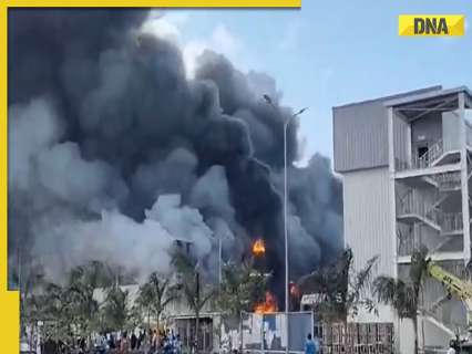 Massive fire breaks out at Tata manufacturing unit in Tamil Nadu Massive fire breaks out at Tata manufacturing unit in Tamil Nadu