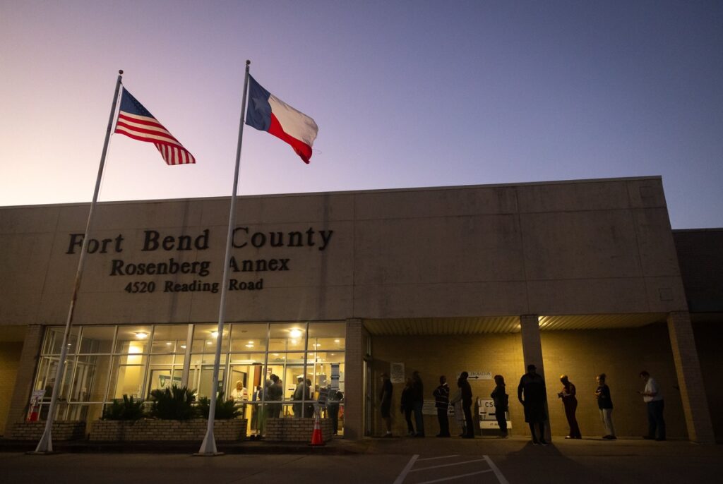 Texas turnout rate slightly down after first three days of early voting Texas turnout rate slightly down after first three days of early voting