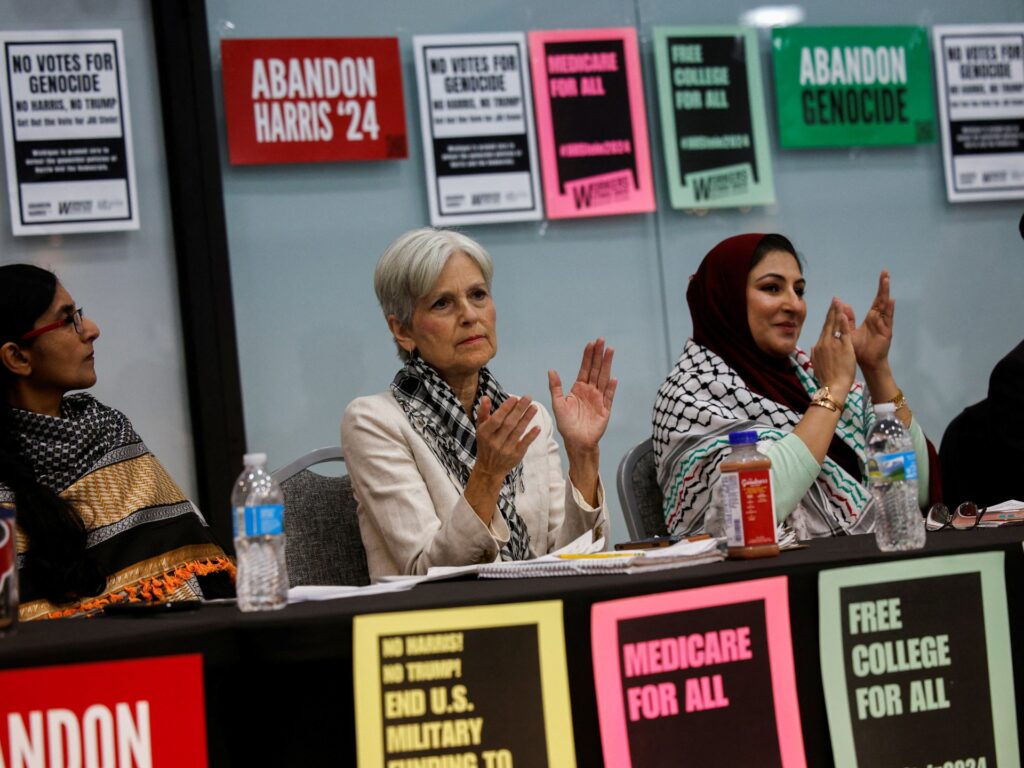 Democrats attack third-party candidate Jill Stein in razor-thin race Democrats attack third-party candidate Jill Stein in razor-thin race