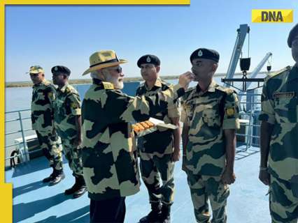 PM Modi celebrates Diwali with soldiers in Kachchh, extends greetings to countrymen on festive occasion PM Modi celebrates Diwali with soldiers in Kachchh, extends greetings to countrymen on festive occasion