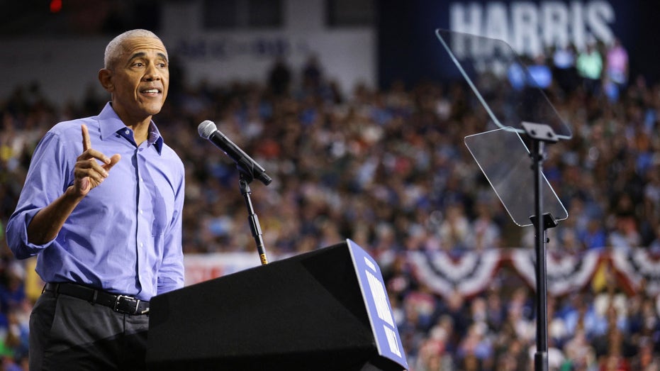 Obama, stumping for Harris in key battleground, charges Trump ‘will makes problems worse’ Obama, stumping for Harris in key battleground, charges Trump ‘will makes problems worse’