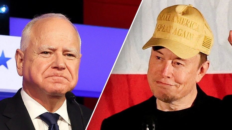 Elon Musk blasts Tim Walz after Democrat trains fire on the Trump-backing tycoon Elon Musk blasts Tim Walz after Democrat trains fire on the Trump-backing tycoon