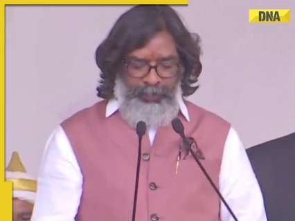 JMM leader Hemant Soren takes oath as 14th Chief Minister of Jharkhand JMM leader Hemant Soren takes oath as 14th Chief Minister of Jharkhand