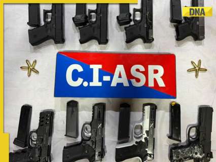 Eight guns smuggled from Pakistan seized in Amritsar, two arrested Eight guns smuggled from Pakistan seized in Amritsar, two arrested