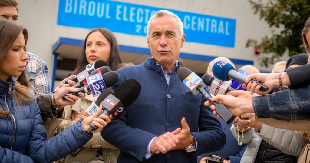 Hard-right populist takes shock lead in Romania’s presidential vote