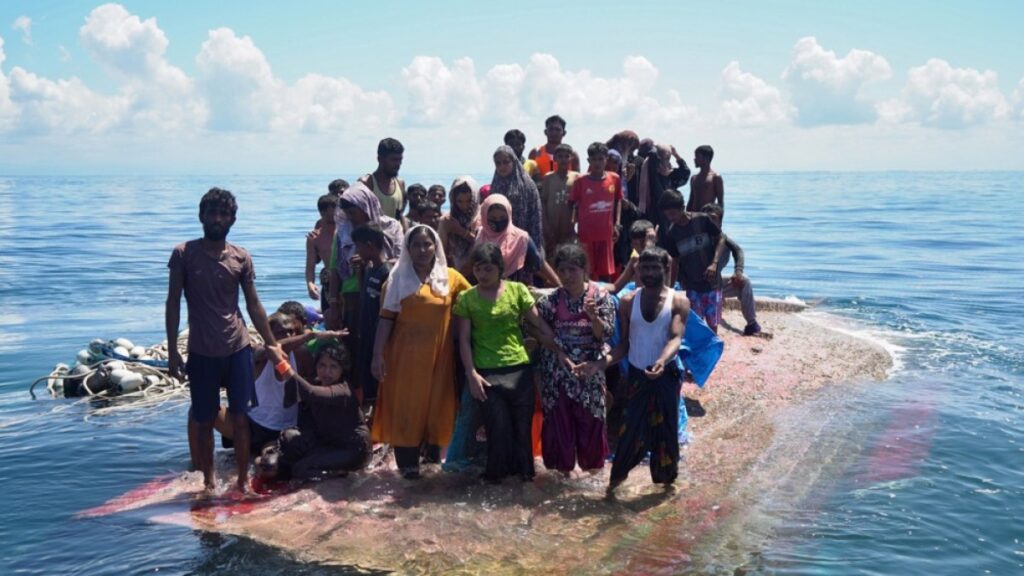 Sri Lanka Navy rescues over 100 Rohingya adrift in the Indian Ocean Sri Lanka Navy rescues over 100 Rohingya adrift in the Indian Ocean