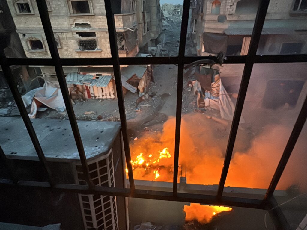 When burning hospitals are no longer news