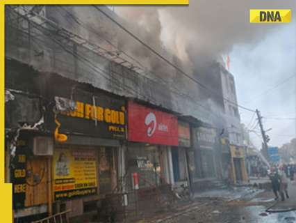 Delhi: Massive fire breaks out at restaurant in Rajouri Garden, fire tenders at spot Delhi: Massive fire breaks out at restaurant in Rajouri Garden, fire tenders at spot