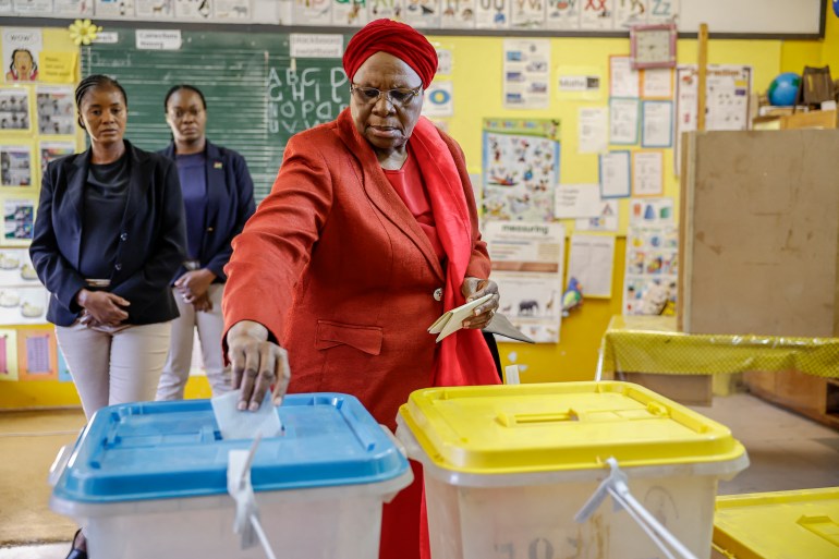 Namibia set for first female president as disputed election count advances Namibia set for first female president as disputed election count advances