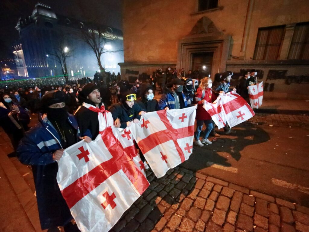 Georgia protests spread as prime minister dismisses call for new elections Georgia protests spread as prime minister dismisses call for new elections