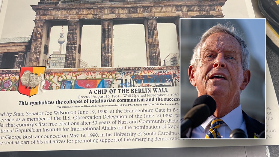 Joe Wilson gifts ‘chip of the Berlin Wall’ to GOP lawmakers in bid for top committee spot Joe Wilson gifts ‘chip of the Berlin Wall’ to GOP lawmakers in bid for top committee spot