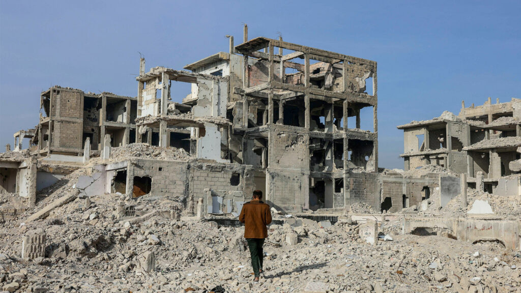 ‘Our homes were destroyed’ Palestinian residents return to Yarmouk camp ‘Our homes were destroyed’ Palestinian residents return to Yarmouk camp