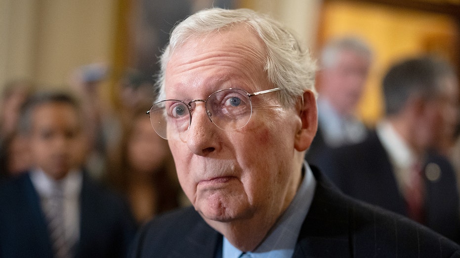 Sen. McConnell reportedly fine after falling during GOP lunch Sen. McConnell reportedly fine after falling during GOP lunch