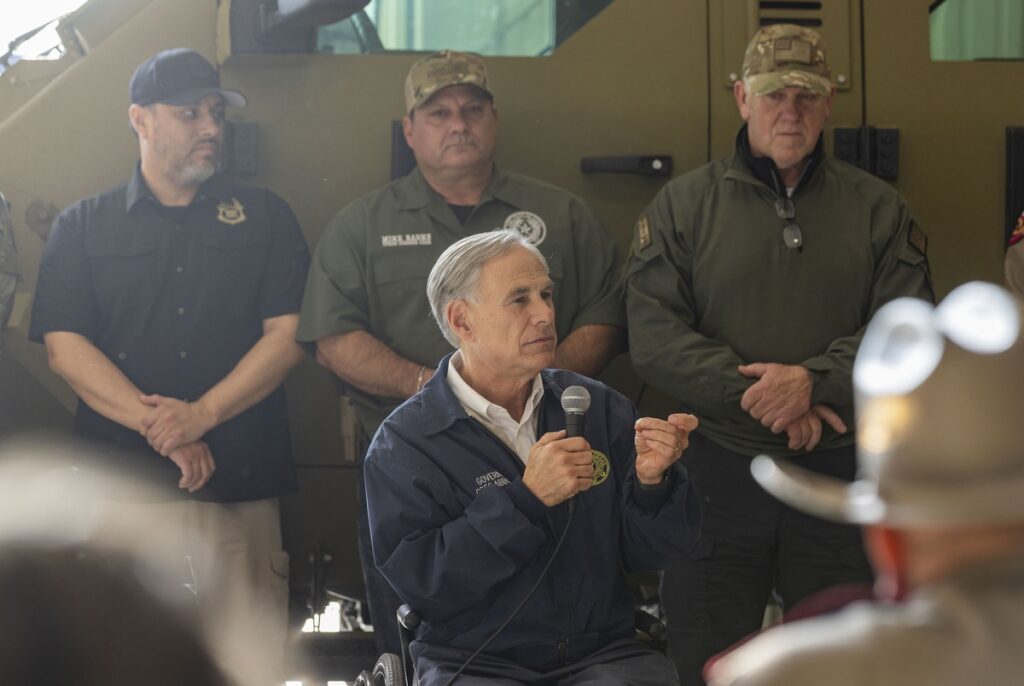 Abbott sends state troops to U.S.-Mexico border to work with Border Patrol Abbott sends state troops to U.S.-Mexico border to work with Border Patrol