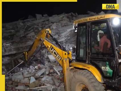 Delhi: Four-storey building collapses in Burari, rescue operations underway Delhi: Four-storey building collapses in Burari, rescue operations underway