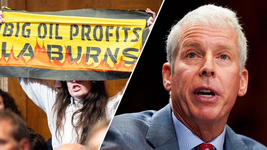 Trump energy nominee heckled by climate protesters, derided by Dem senator as ‘enthusiast for fossil fuels’ Trump energy nominee heckled by climate protesters, derided by Dem senator as ‘enthusiast for fossil fuels’