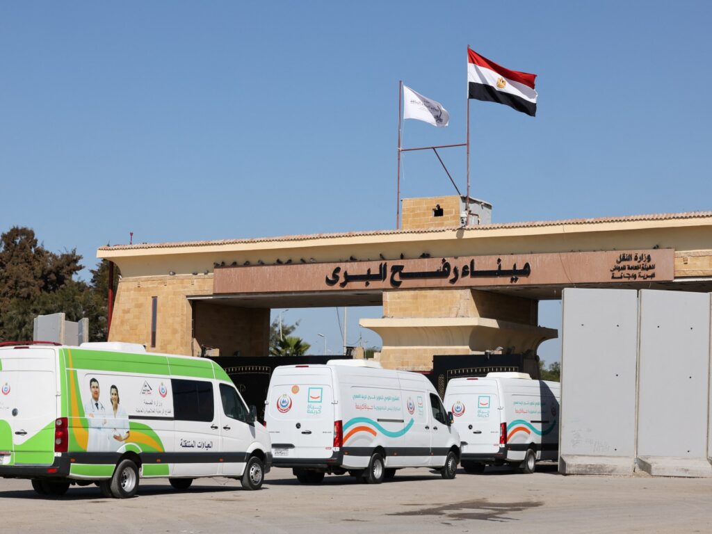 Palestinian patients on way to Egypt as Rafah crossing opens after 9 months Palestinian patients on way to Egypt as Rafah crossing opens after 9 months
