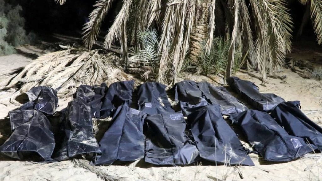 Libya finds two mass graves with bodies of nearly 50 migrants, refugees Libya finds two mass graves with bodies of nearly 50 migrants, refugees