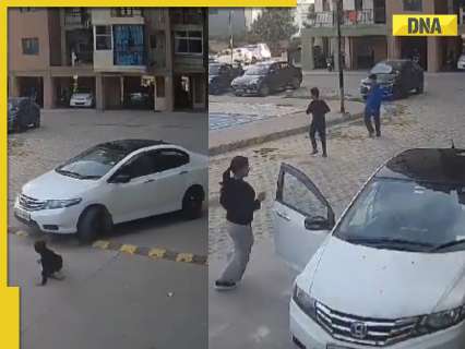 SHOCKING! Woman runs car over 5-year-old in Ghaziabad society, flees spot, video surfaces SHOCKING! Woman runs car over 5-year-old in Ghaziabad society, flees spot, video surfaces