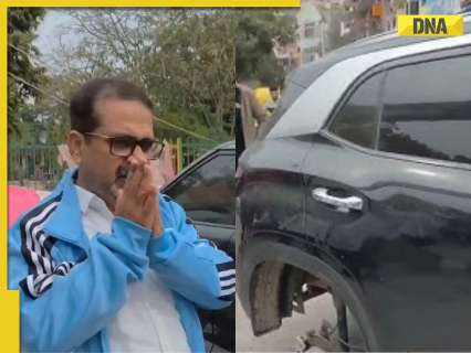 AAP leader, UPSC mentor Awadh Ojha’s car wheels stolen, know what he has to say AAP leader, UPSC mentor Awadh Ojha’s car wheels stolen, know what he has to say