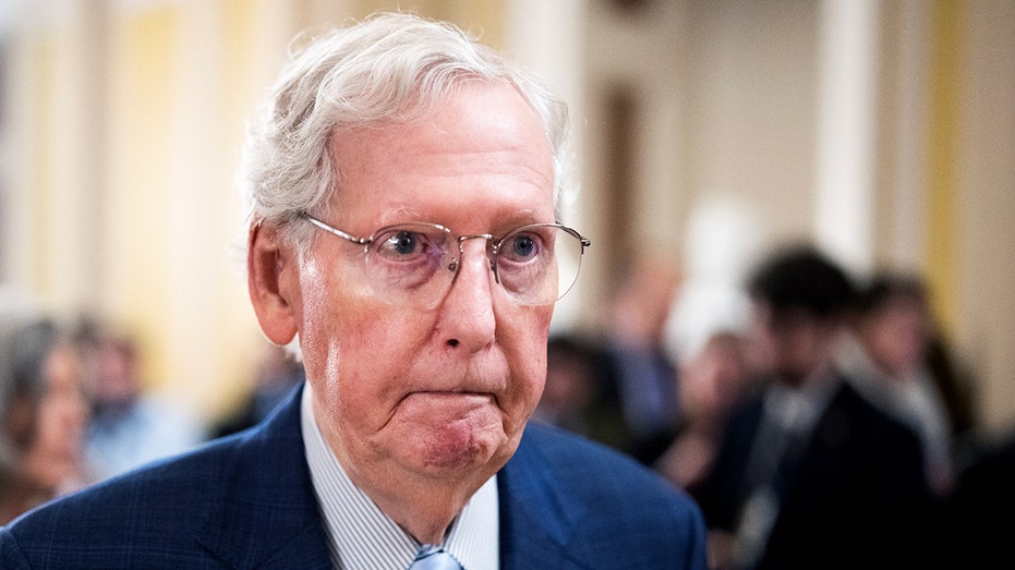 Former GOP leader McConnell falls while exiting Senate chamber after Turner confirmation vote Former GOP leader McConnell falls while exiting Senate chamber after Turner confirmation vote