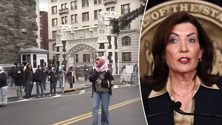 Hochul cancels CUNY press conference after anti-Israel protest erupts Hochul cancels CUNY press conference after anti-Israel protest erupts