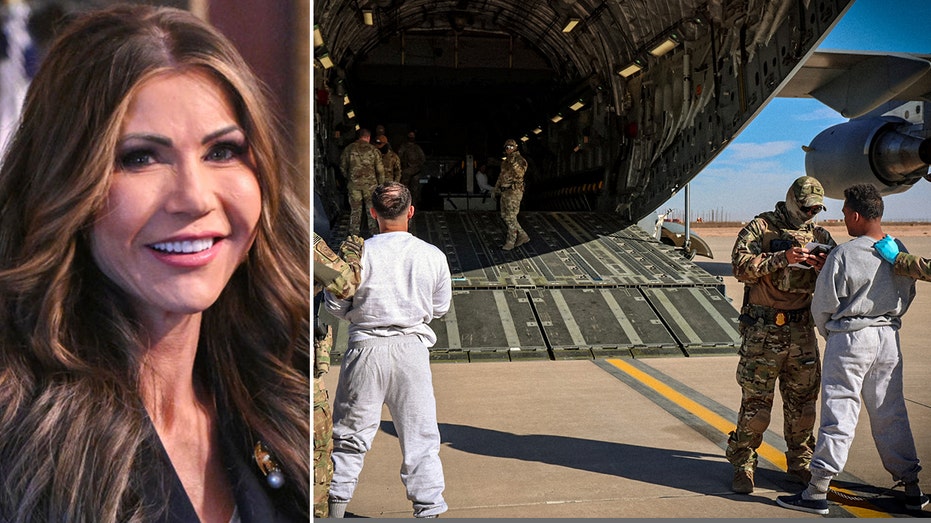 Noem reveals 2nd flight of ‘dangerous criminal aliens’ left for Gitmo ahead of her visit