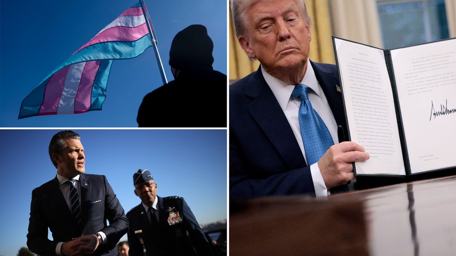 Pentagon says transgender troops are disqualified from service without an exemption Pentagon says transgender troops are disqualified from service without an exemption