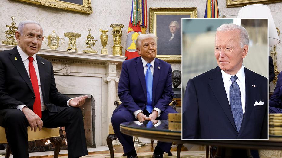 Israeli prime minister lauds Trump’s leadership when asked if Biden should take credit for ceasefire Israeli prime minister lauds Trump’s leadership when asked if Biden should take credit for ceasefire