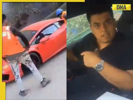 ‘Koi marr gaya hai’? asks Lamborghini driver after hitting two pedestrians on footpath ‘Koi marr gaya hai’? asks Lamborghini driver after hitting two pedestrians on footpath