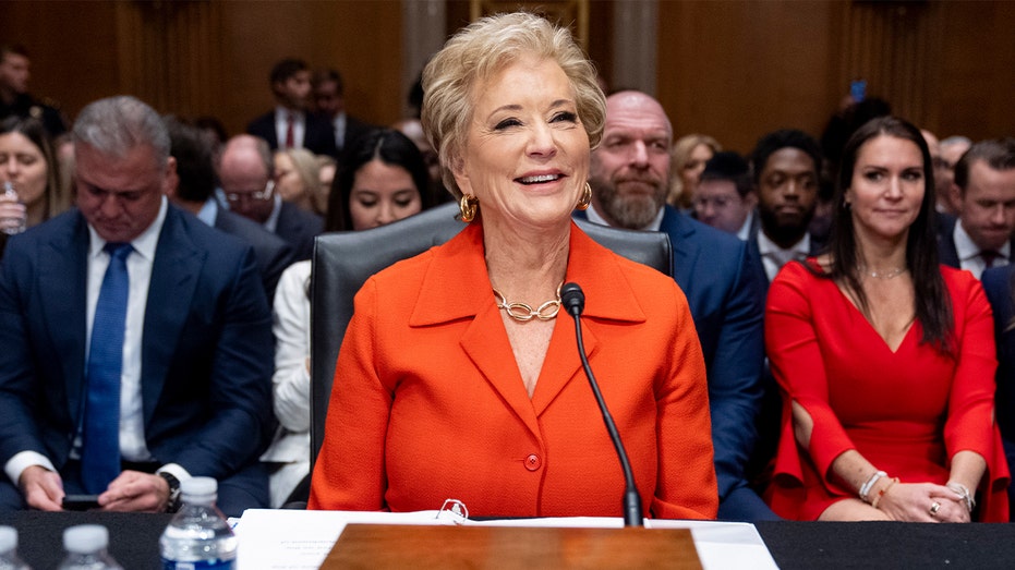 Linda McMahon sworn in to run agency Trump wants to abolish Linda McMahon sworn in to run agency Trump wants to abolish