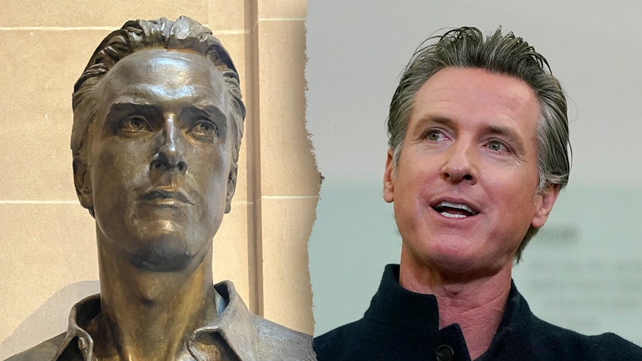 Gavin Newsom responds to claims he secretly helped fund his own bronze bust: ‘Free tinfoil hat’ Gavin Newsom responds to claims he secretly helped fund his own bronze bust: ‘Free tinfoil hat’