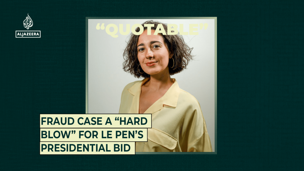 Fraud case a “hard blow” for Le Pen’s presidential bid