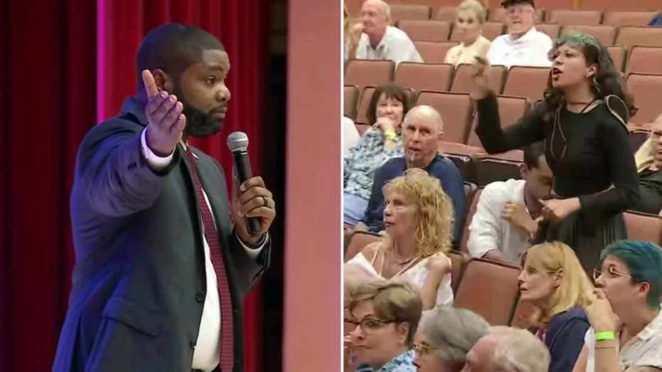 Florida Rep Byron Donalds vows ‘I’m not going to be intimidated’ after tense town hall Florida Rep Byron Donalds vows ‘I’m not going to be intimidated’ after tense town hall