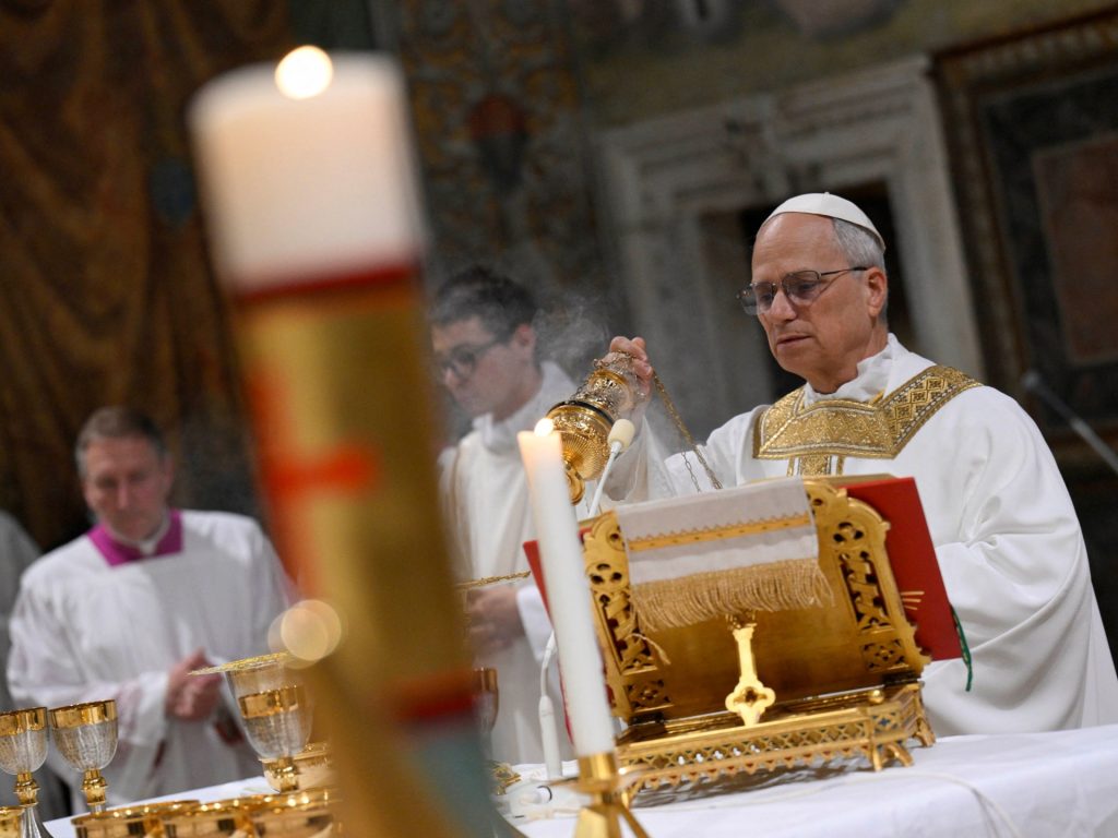 Church must bring light to world’s ‘dark nights’: Pope Leo at first mass
