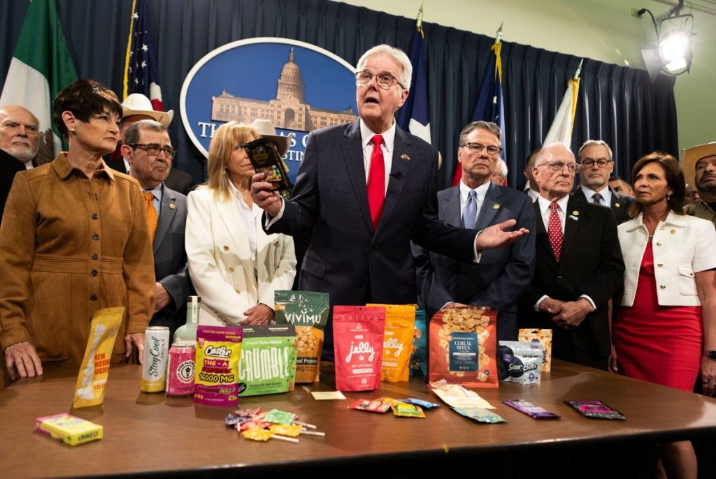 Lt. Gov. Dan Patrick’s push to ban THC in Texas draws rare backlash from the right