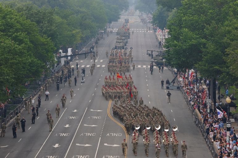 Trump presides over Army parade: Celebration or ‘dictator behaviour’? Trump presides over Army parade: Celebration or ‘dictator behaviour’?