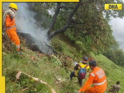 Kedarnath helicopter crash: 7 killed as Chopper crashes in Gaurikund forests, video shows thick smoke, NDRF, SDRF teams deployed at site ; WATCH